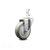 Service Caster 4 Inch Gray Polyurethane Wheel Swivel 3/4 Inch Square Stem Caster SCC SCC-SQ20S414-PPUB-GRY-34